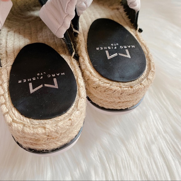 MARC FISHER LTD Pella Sandal - Black/white - Picture 7 of 12